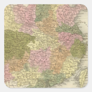 China 14 quadratischer aufkleber