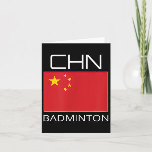 China Badminton Team Fan Geschenk Chinesisch Athle Karte