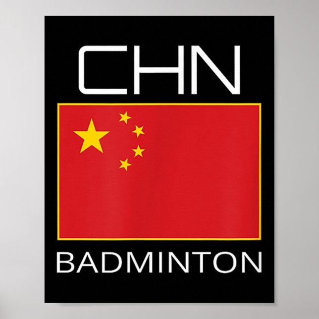 China Badminton Team Fan Geschenk Chinesisch Athle Poster (Vorne)
