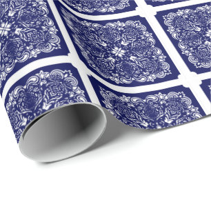 China Blau Geschenkpapier