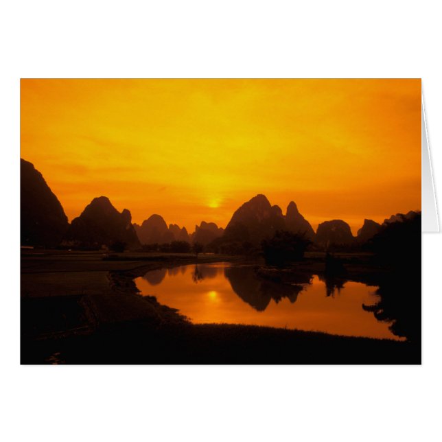 China. Bunte China. Der wunderschöne Fluss Li. (Vorderseite (Horizontal))