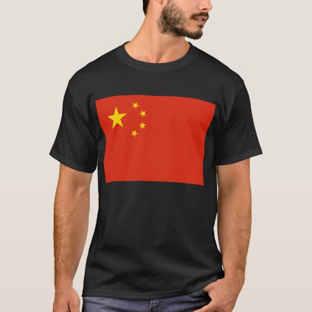 China; chinesische Flagge T-Shirt (Vorderseite)