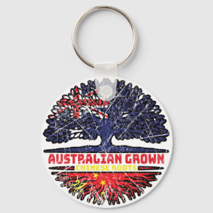 China Chinesisches australisches Treuhandflagge Schlüsselanhänger