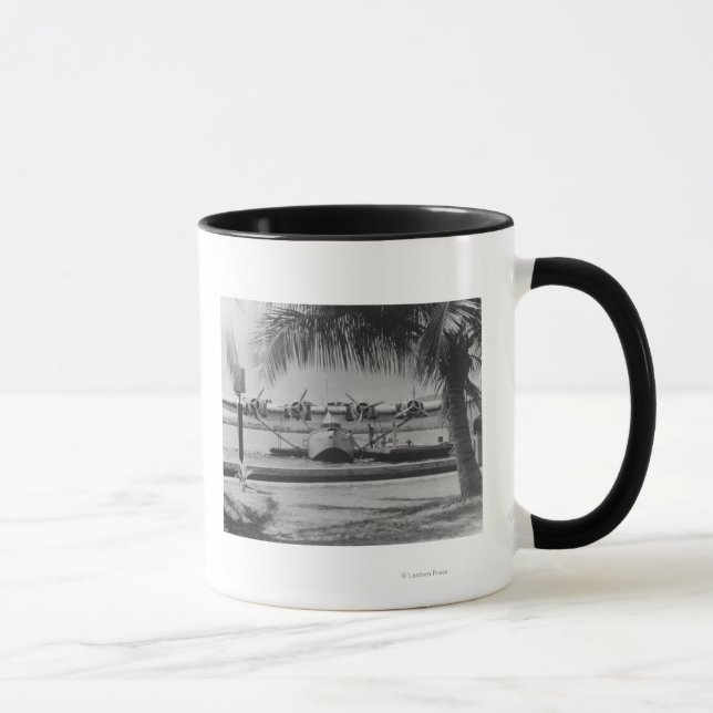 China Clipper Festmachen auf Hawaiianinsel Tasse (Rechts)