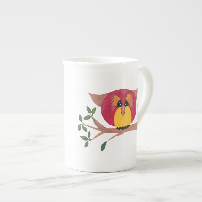 China-Cup-Geschenk mit Schale Kunst Prozellantasse (Vorderseite Rechts)
