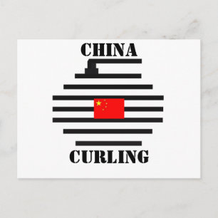 China Curling Postkarte