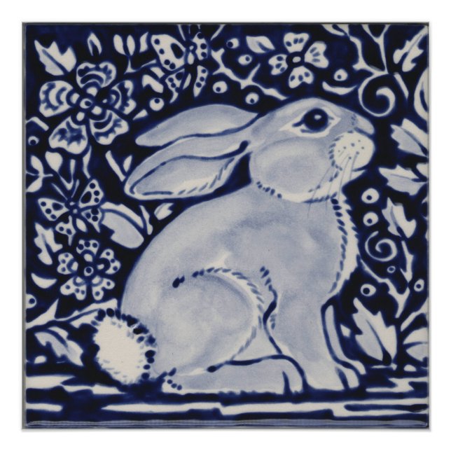 China Dedham Tile Art Poster (Vorderseite)
