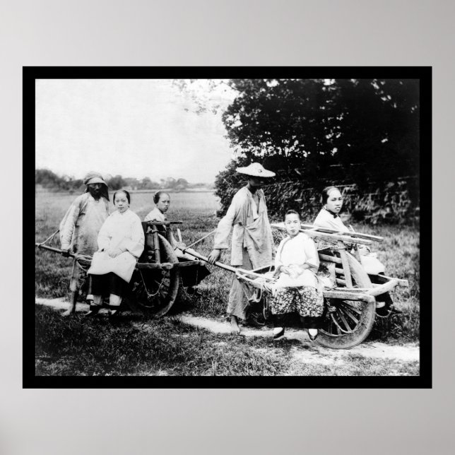 China des Fahrgastbahnwagens 1910 Poster (Vorne)