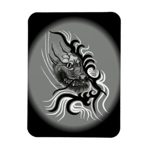 China-Drache im Tattoo-Stil Magnet