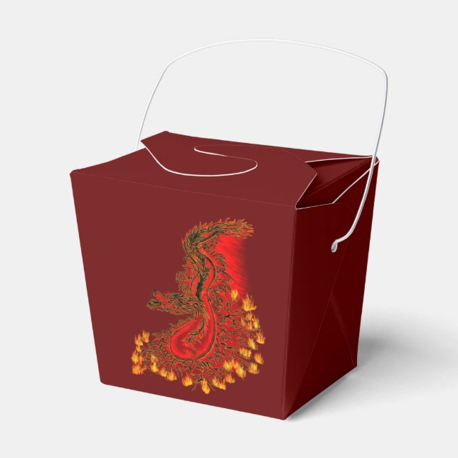 China Drachenrot und Golddesign Geschenkschachtel (Vorderseite)