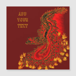 China Drachenrot und Golddesign Magnetkarte