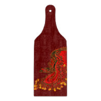 China Drachenrot und Golddesign