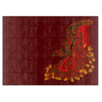 China Drachenrot und Golddesign