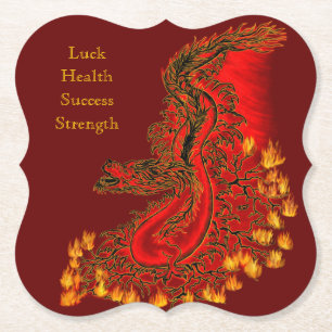China Drachenrot und Golddesign Untersetzer