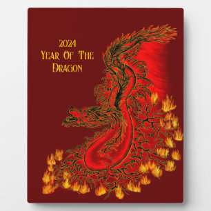 China Dragon , 2024 Jahr des Drachen Fotoplatte