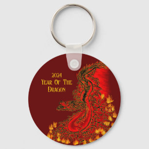 China Dragon , 2024 Jahr des Drachen Schlüsselanhänger