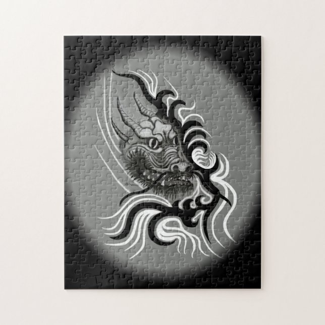 China Dragon im Tattoostil (Vertikal)