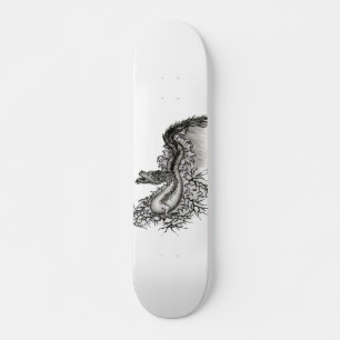 China Dragon im Tattoostil Skateboard