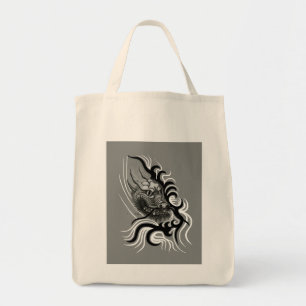 China Dragon im Tattoostil Tragetasche