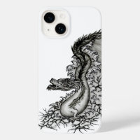 China Dragon, Schwarzweiß-Design in Tattoostyl