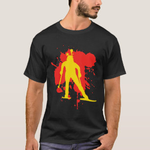 China Flag Biathlonist - Chinesischer Biathlon T-Shirt