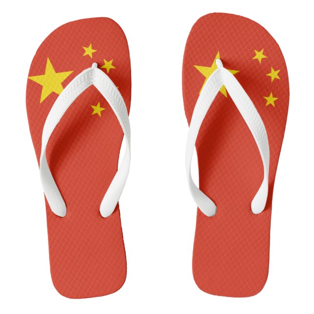 China-Flag Erwachsene Flip Flops Breitband (Fußbett)