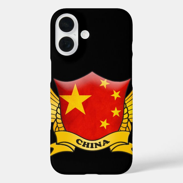 China Flag iPhone 16 Hülle (Rückseite)