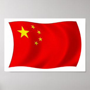 China Flag Poster drucken