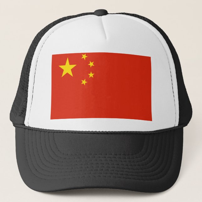China Flag Truckerkappe (Vorderseite)