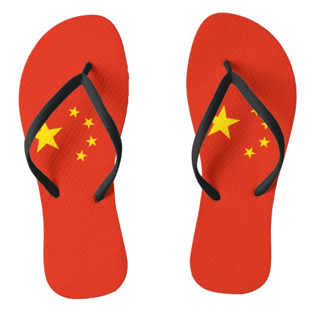 China-Flagge Flip Flops (Fußbett)
