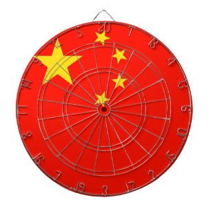 China-Flagge - hohe Qualität Dartscheibe