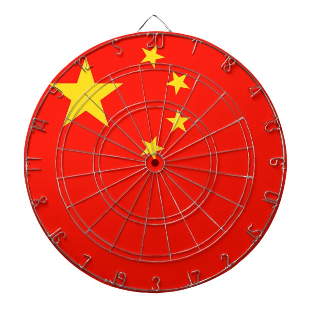 China-Flagge - hohe Qualität Dartscheibe (vorne)