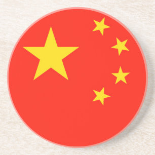 China-Flagge - hohe Qualität Getränkeuntersetzer