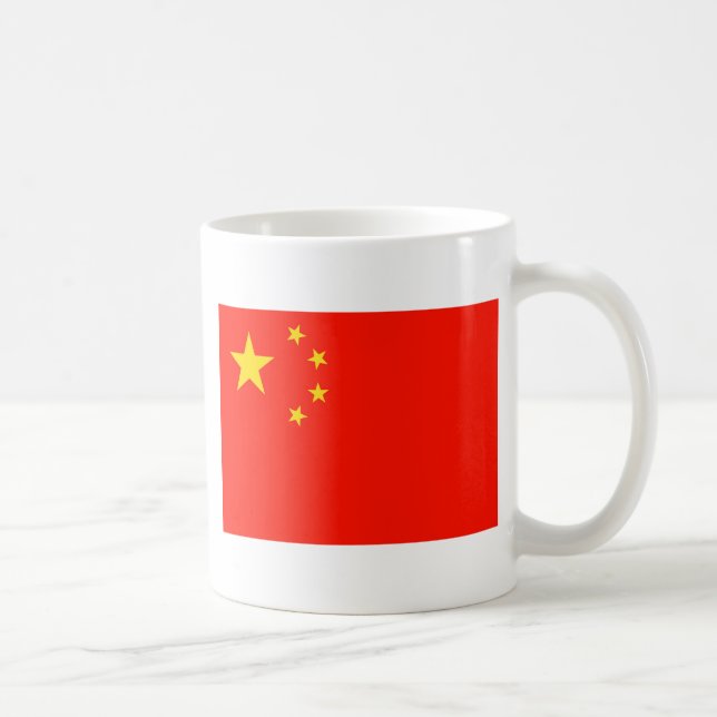 China-Flagge - hohe Qualität Kaffeetasse (Rechts)