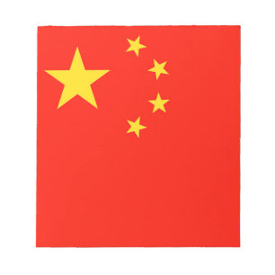 China-Flagge - hohe Qualität Notizblock