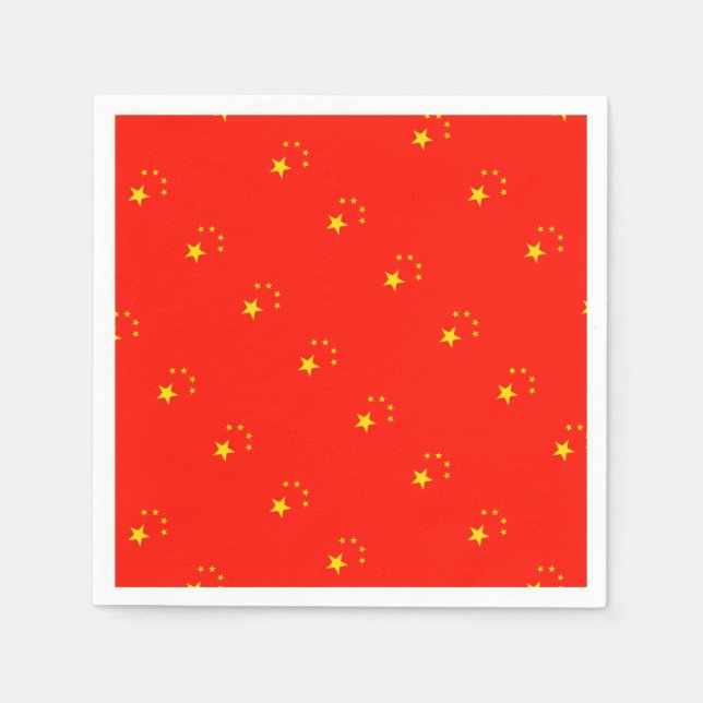 China-Flagge - hohe Qualität Serviette (Vorderseite)