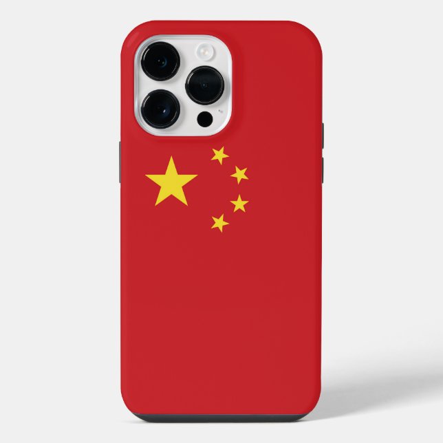 China-Flagge iPhone 14 Pro Max Hülle (Rückseite)