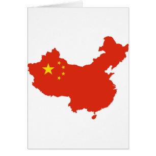 China Flagge-Karte KN