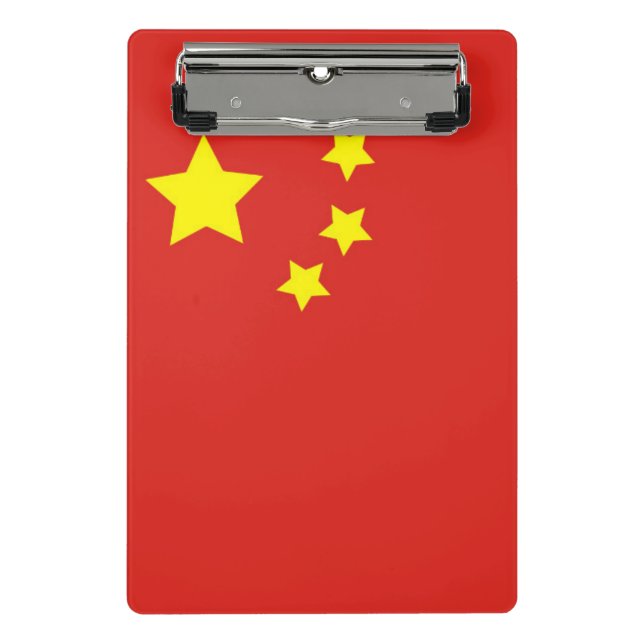China-Flagge Mini Klemmbrett (Vorderseite)