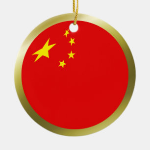 China-Flaggen-Ornament Keramikornament