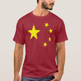 China-Flaggen-Stern T-Shirt