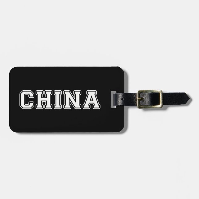 China Gepäckanhänger (Vorderseite horizontal)