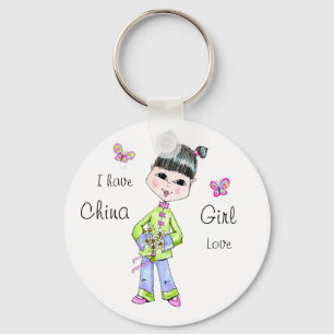 China Girl Liebe Schlüsselanhänger