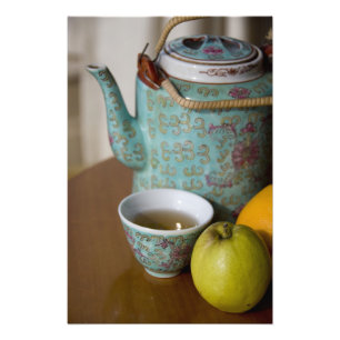 China, Hongkong. Traditionelle chinesische Teekann Fotodruck