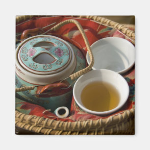 China, Hongkong. Traditionelle chinesische Teekann Magnet