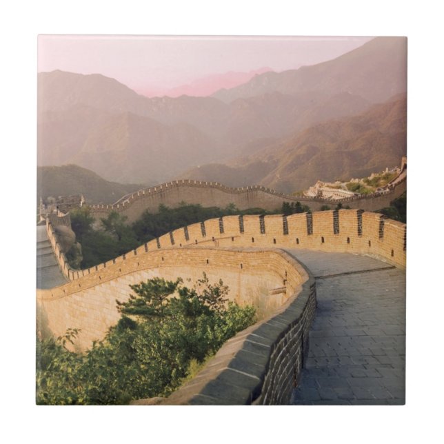 China, Huairou Landkreis, Sonnenuntergang Fliese (Vorderseite)