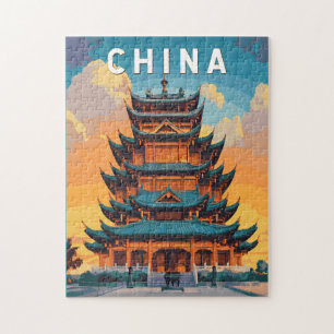 China-Illustration Reise Kunst Vintage