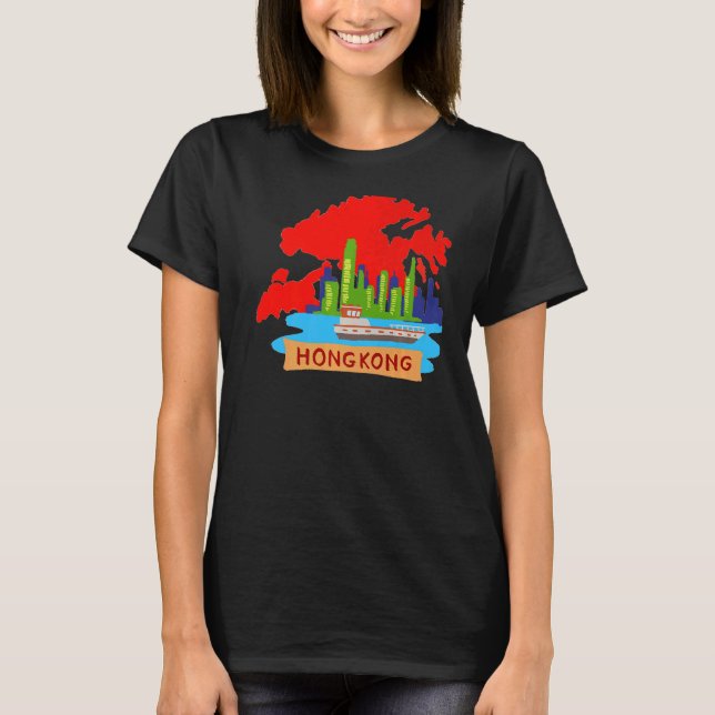 China in Hongkong - Souvenirs für Männer 6 T-Shirt (Vorderseite)