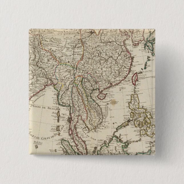 China, Indien, Asien Button (Vorderseite)