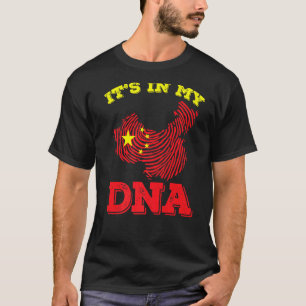 China ist es in meiner DNA Proud chinesischen Flag T-Shirt